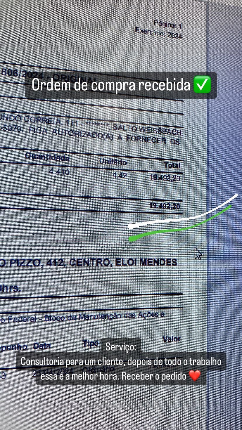 Empenho de licitação municipal